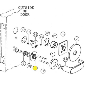 Sargent 82-3082 parts diagram