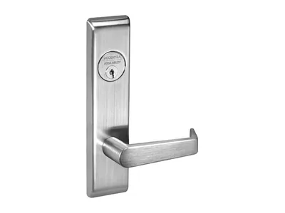 Commercial mortise lockset with lever trim