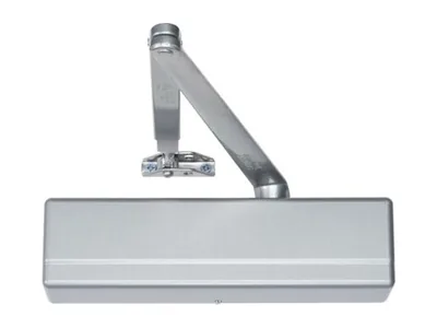 Surface-mounted door closer with parallel arm