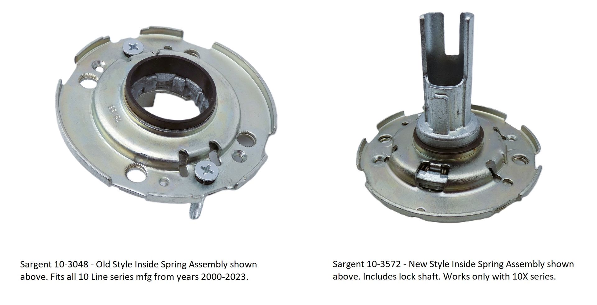 Sargent Inside Spring Assembly 10-3048 vs 10-3572