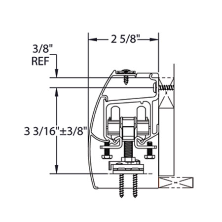 Hager 9710HD Details Line Drawing
