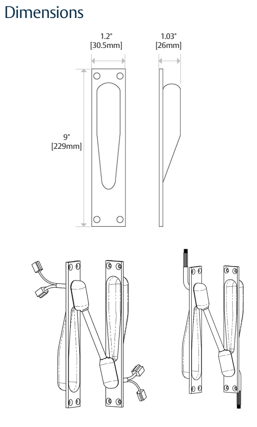 Securitron EL-CEPT Concealed 12 Wire Electrical Power Transfer with Electrolynx Connectors