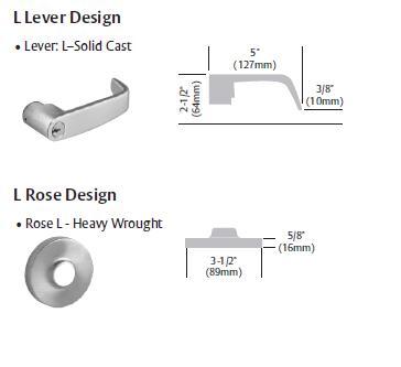 Sargent 11 Line 28-11G54 LL Dormitory Corridor Lever Lock