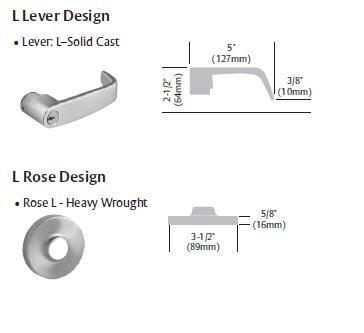 Sargent 11 Line 28-11U65 LL Lever Privacy