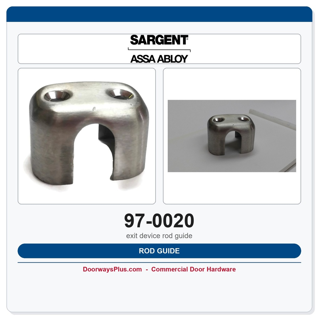 Sargent 97-0020 previous card