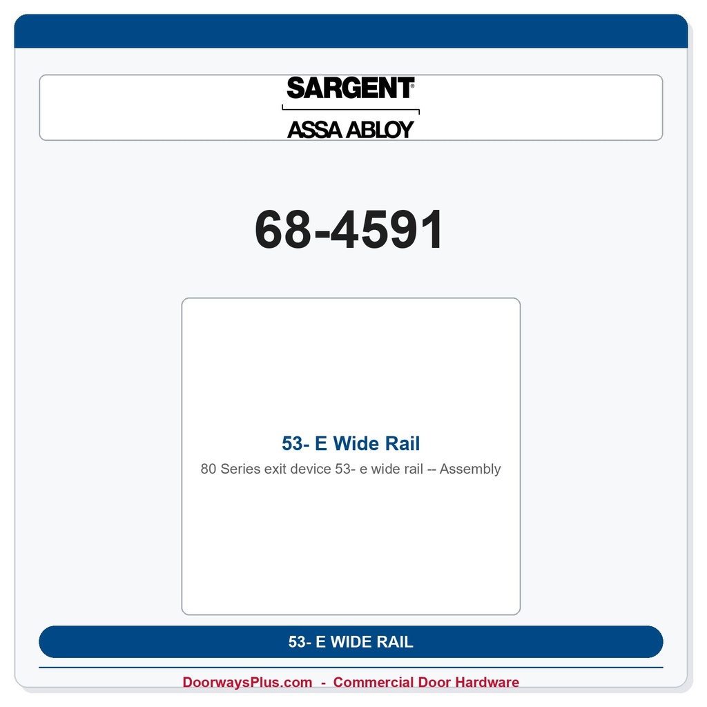 Sargent 68-4591 previous card