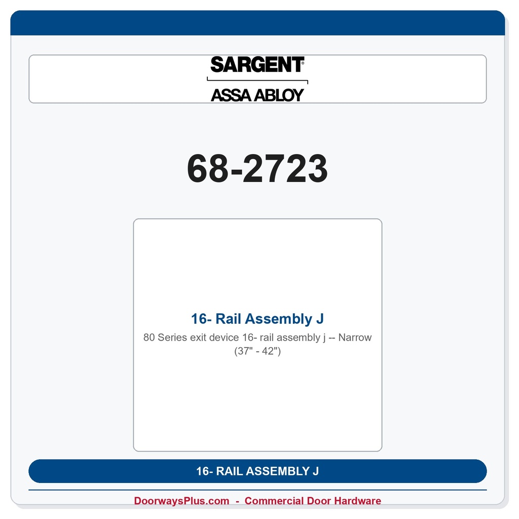 Sargent 68-2723 previous card