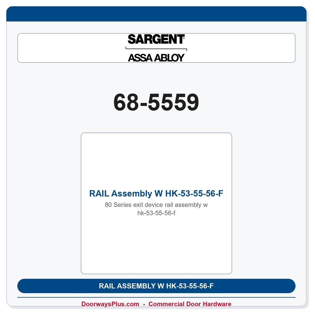 Sargent 68-5559 previous card