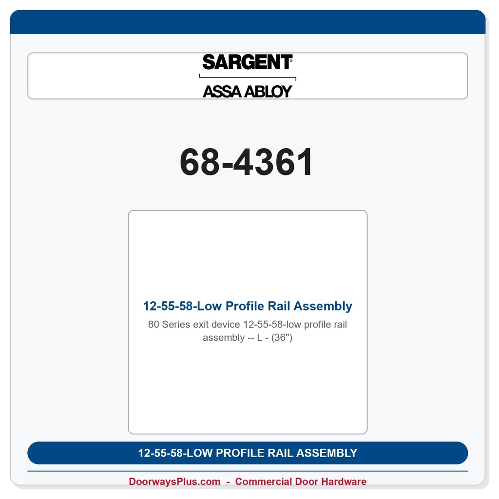 Sargent 68-4361 previous card