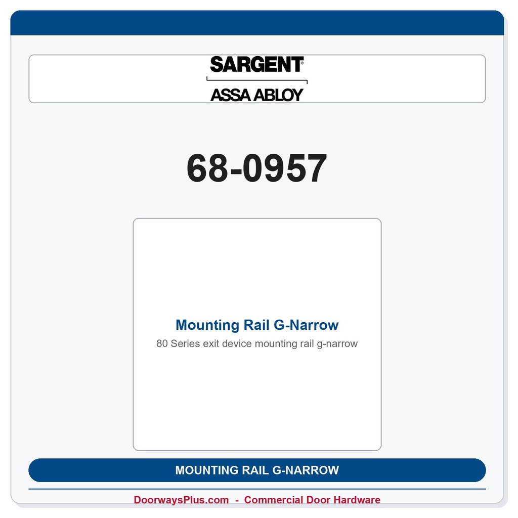 Sargent 68-0957 previous card