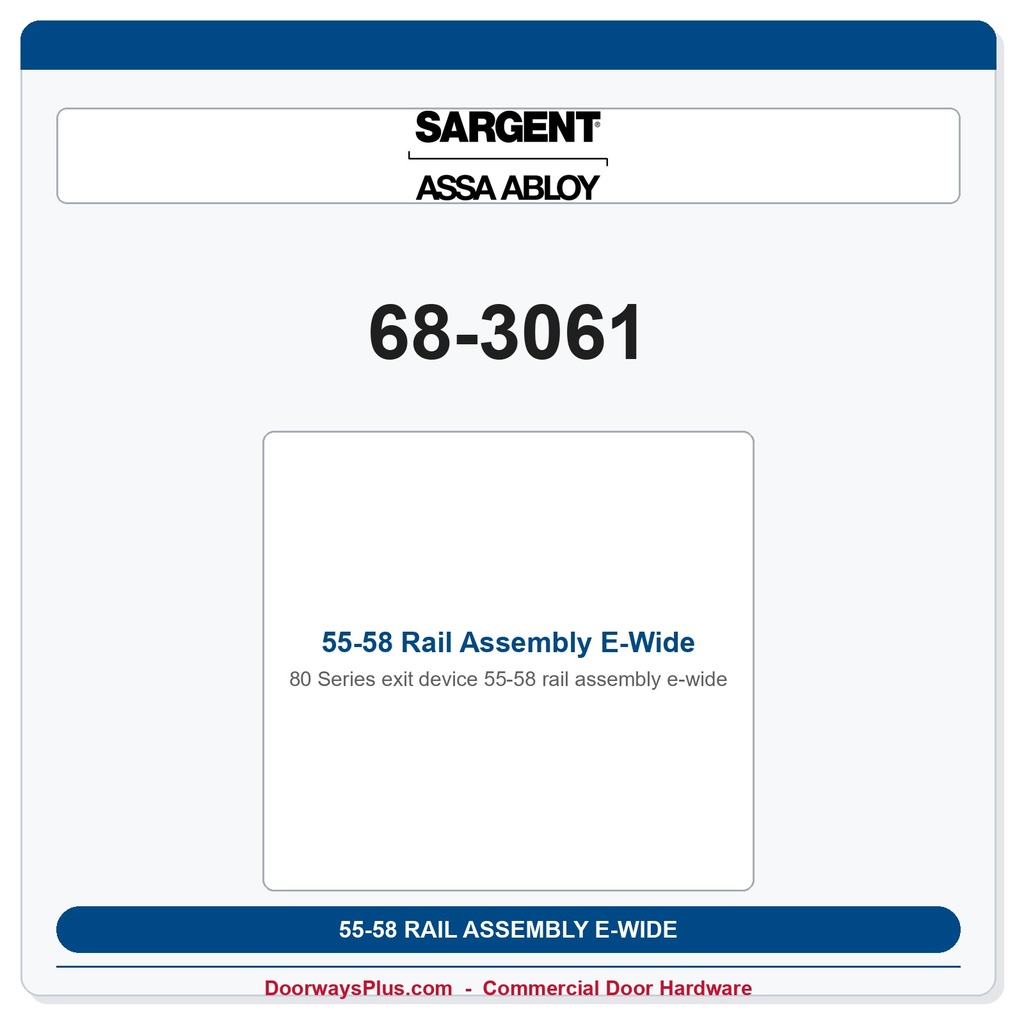 Sargent 68-3061 previous card