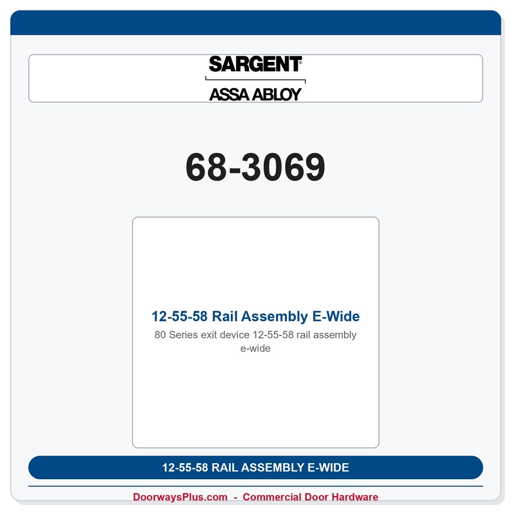 Sargent 68-3069 previous card