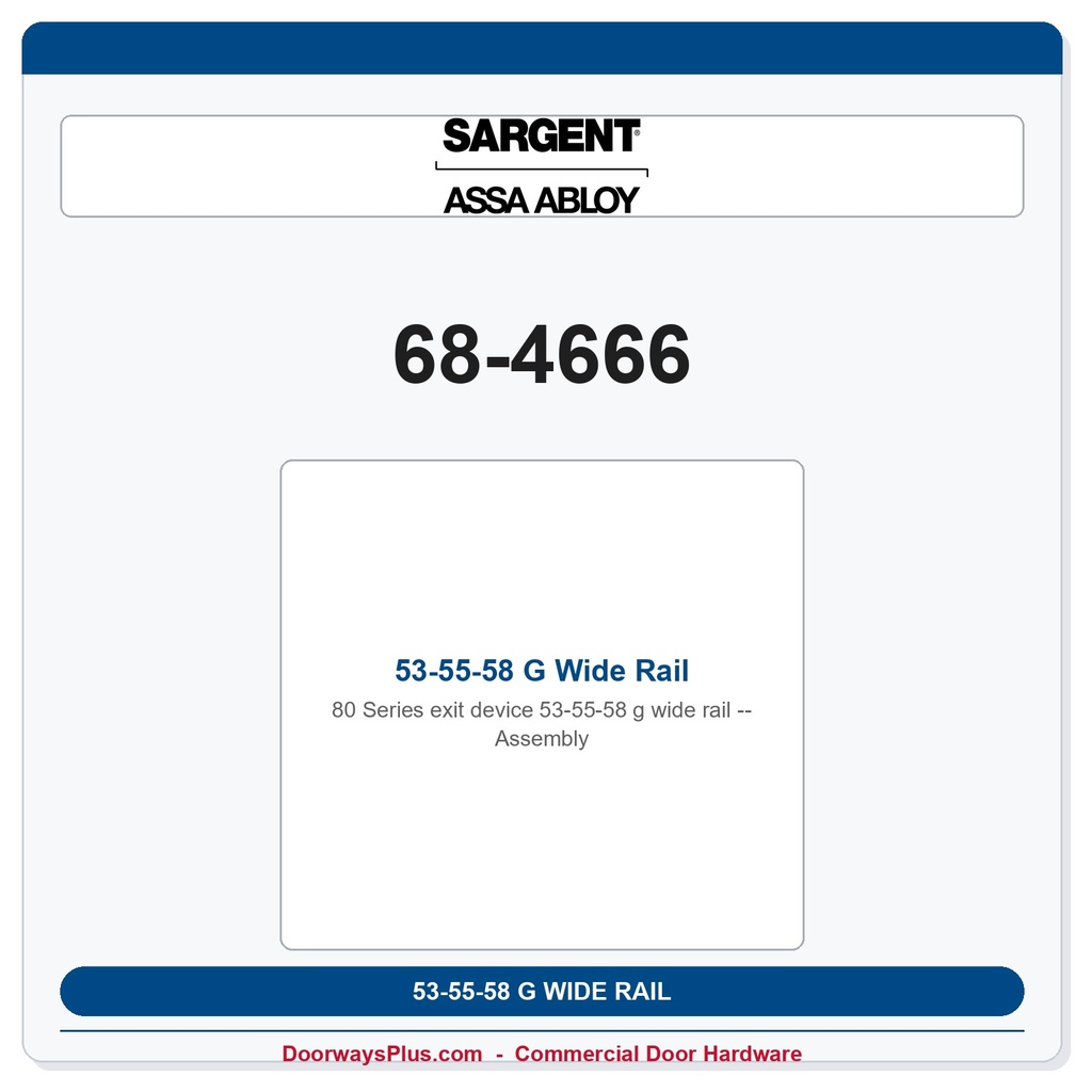 Sargent 68-4666 previous card