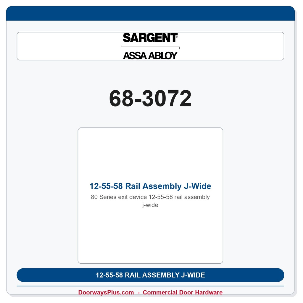 Sargent 68-3072 previous card