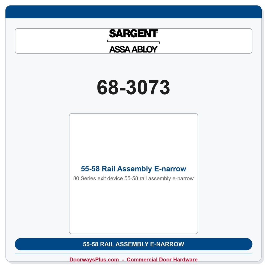 Sargent 68-3073 previous card
