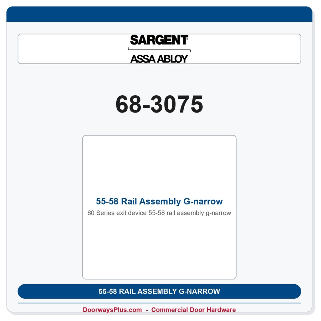 Sargent 68-3075 previous card