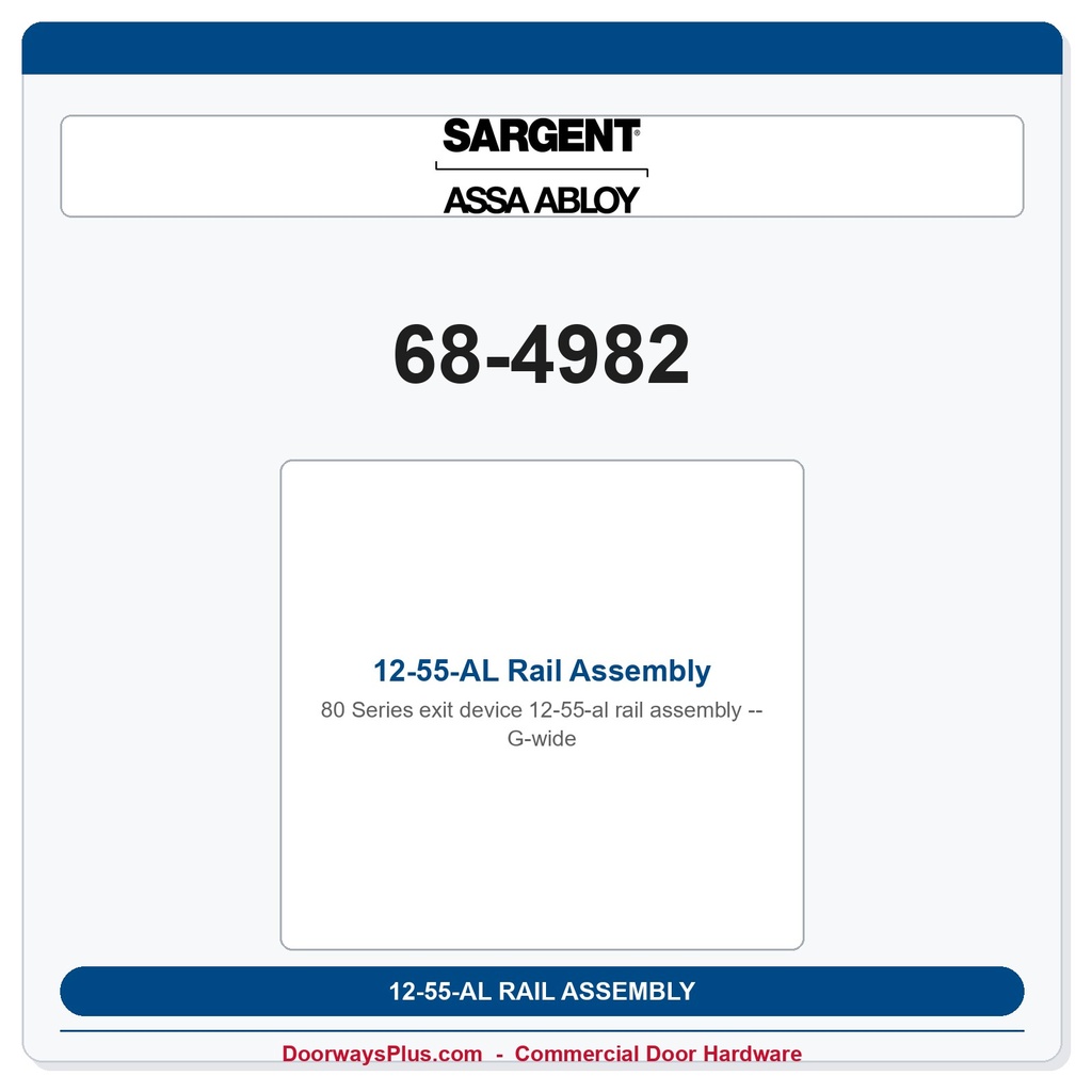 Sargent 68-4982 previous card