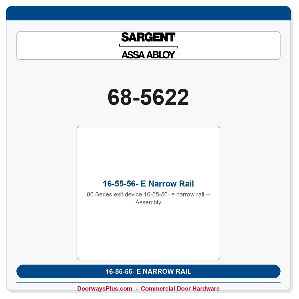 Sargent 68-5622 previous card