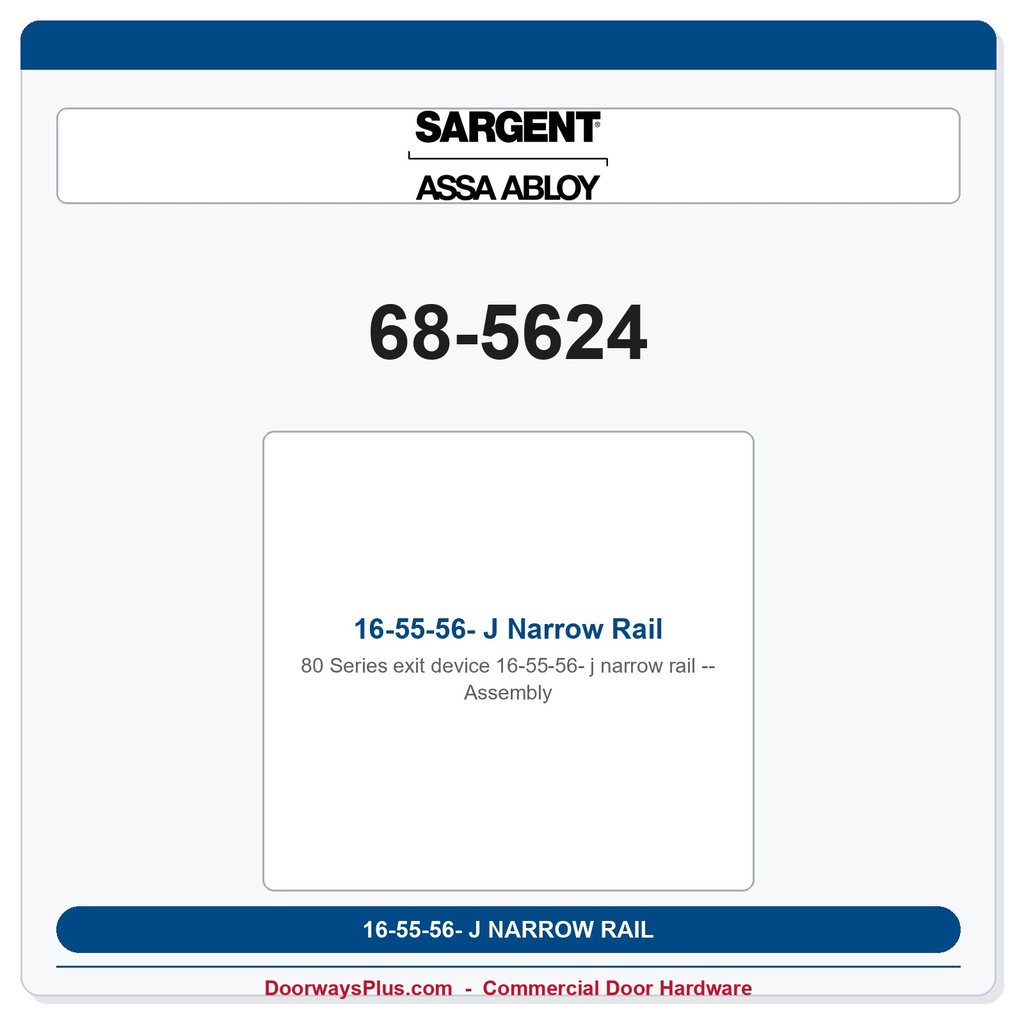 Sargent 68-5624 previous card