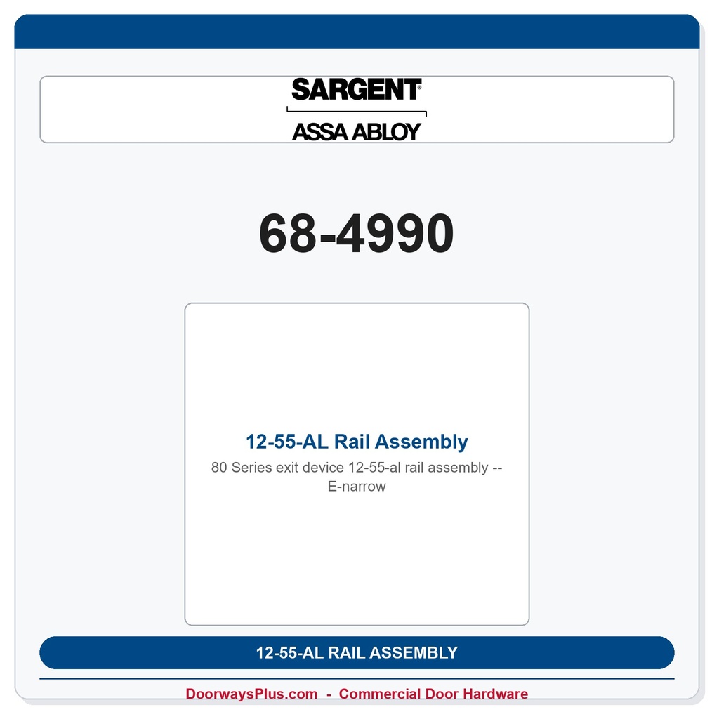 Sargent 68-4990 previous card