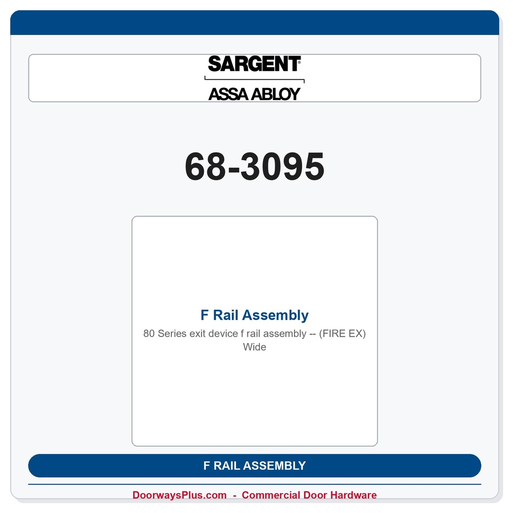 Sargent 68-3095 previous card