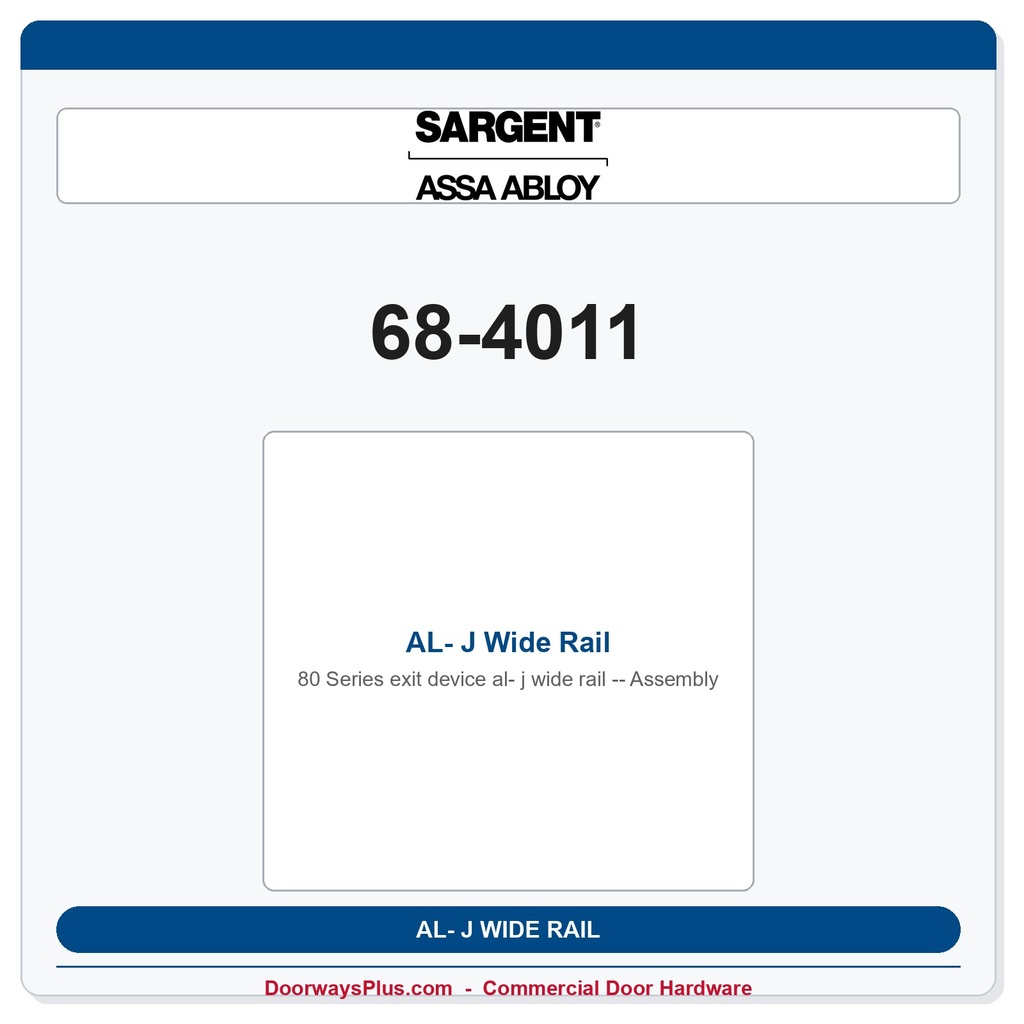 Sargent 68-4011 previous card