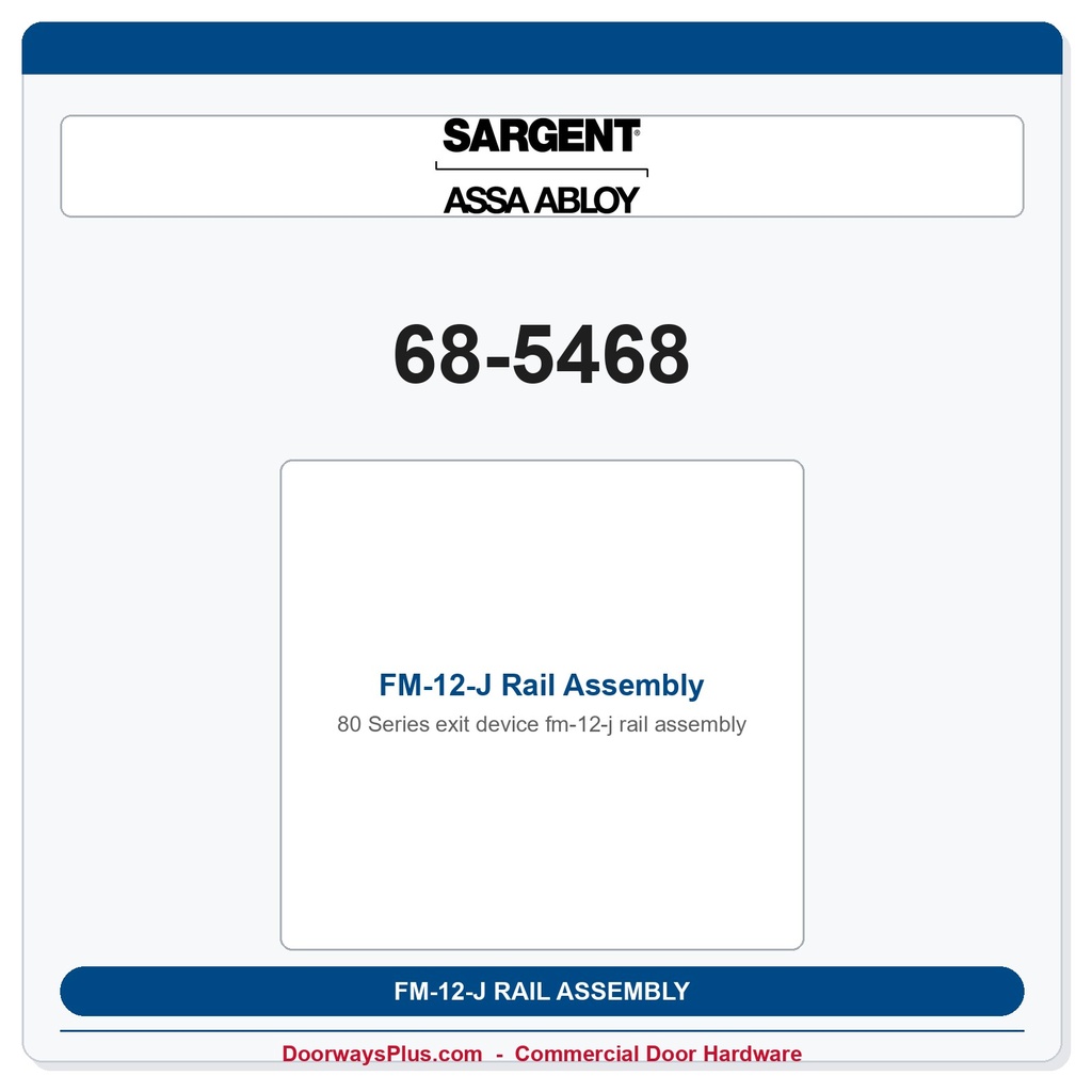 Sargent 68-5468 previous card