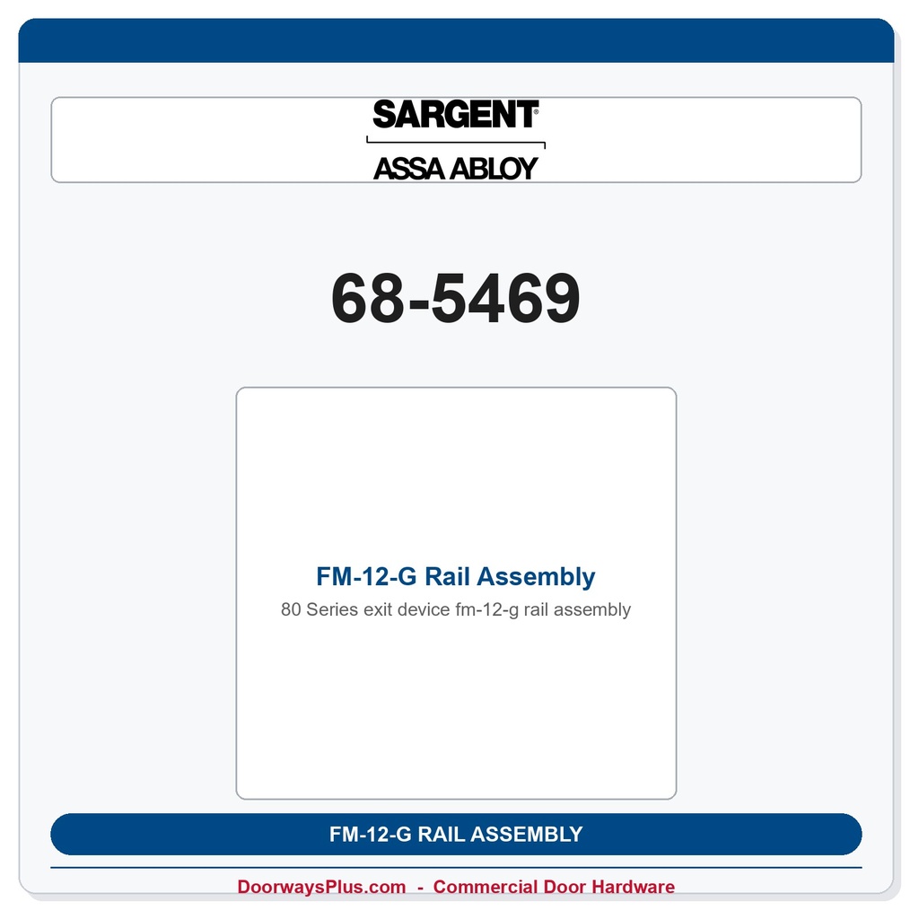 Sargent 68-5469 previous card