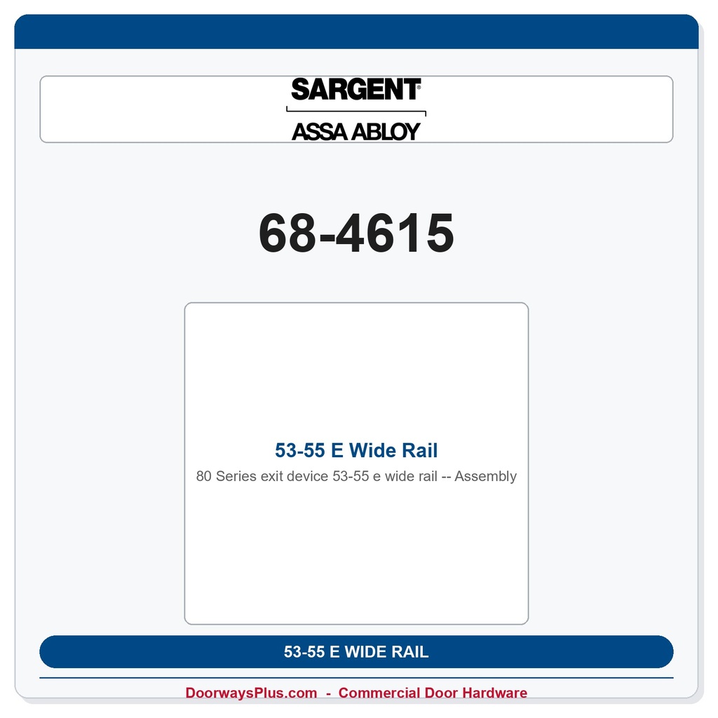 Sargent 68-4615 previous card