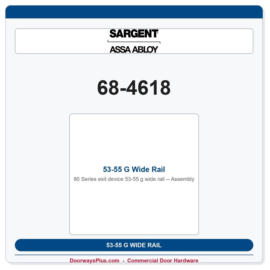 Sargent 68-4618 previous card