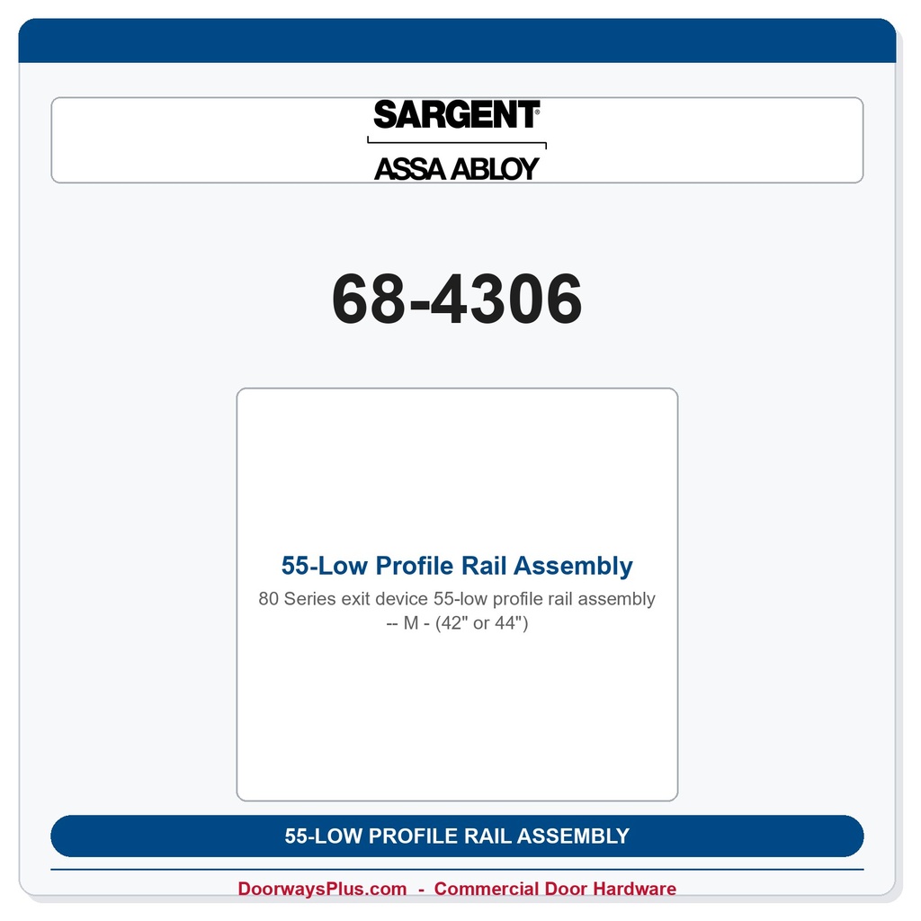 Sargent 68-4306 previous card