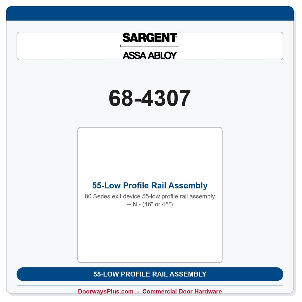 Sargent 68-4307 previous card