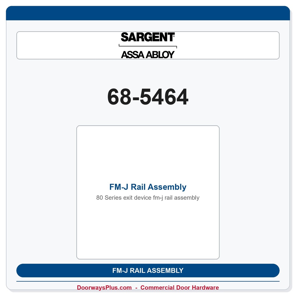Sargent 68-5464 previous card