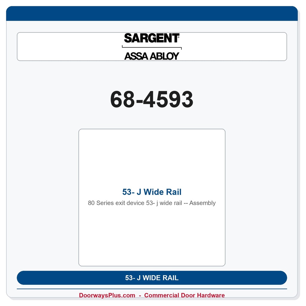 Sargent 68-4593 previous card