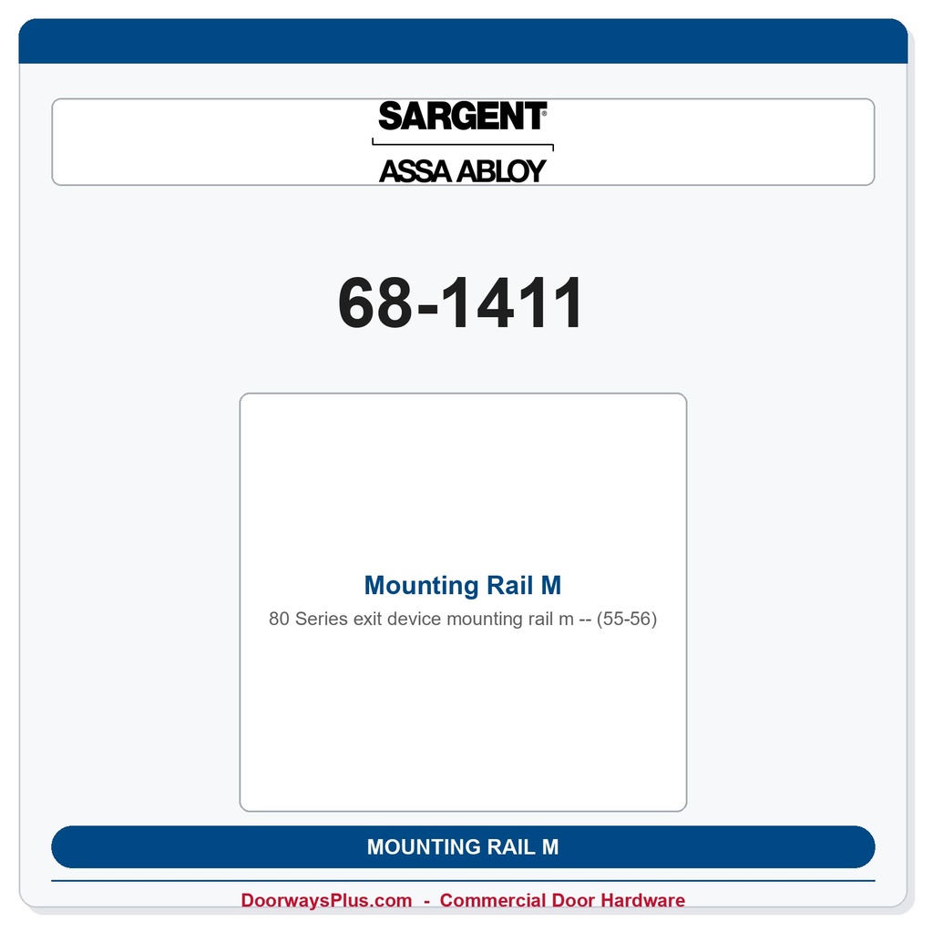 Sargent 68-1411 previous card