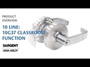 Sargent 10XG37 LL Classroom Lever Lockset