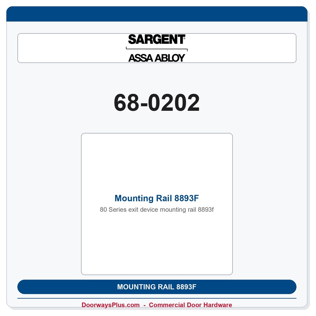 Sargent 68-0202 previous card