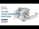 Sargent 10XG04 LL Storeroom Lever Lockset