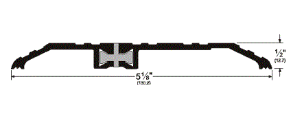 Pemko 252x3AFG 5-1/8" wide x 1/2" high x 36" Thermal Barrier Threshold