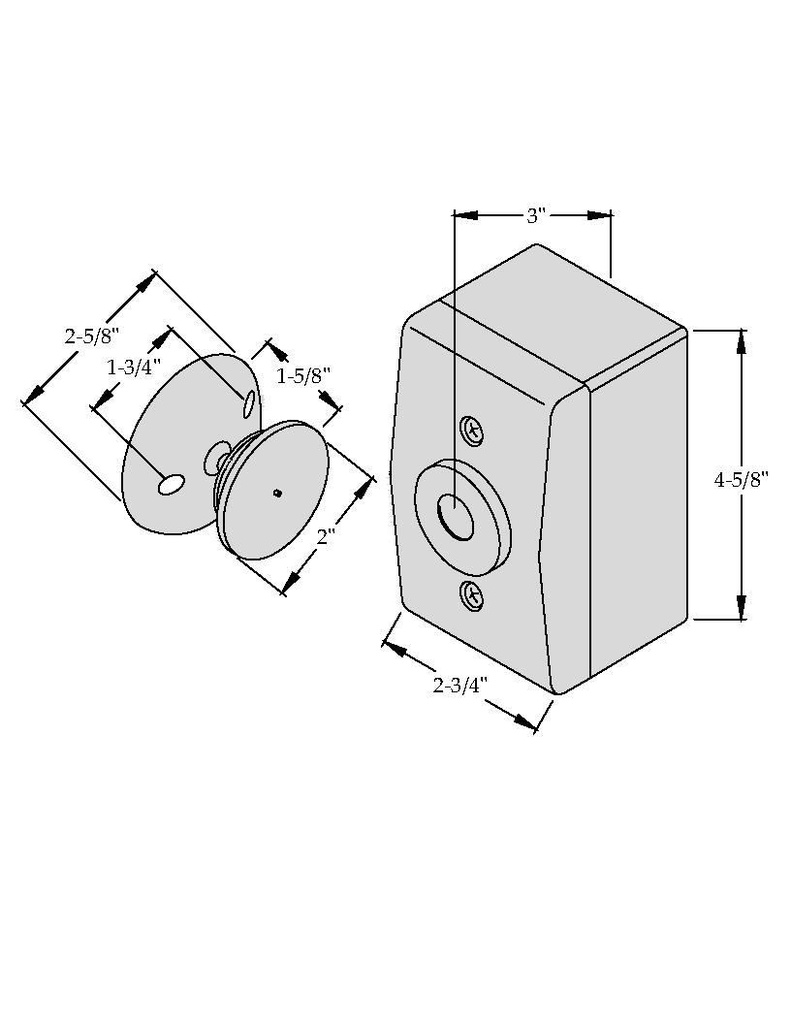 ABH Surface Mounted Magnetic Release 2300 US28