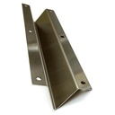Rockwood BFRC24 Vertical Rod Cover, US32D Stainless Steel