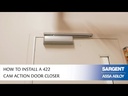 Sargent 422 CTB2 Cam Action Door Closer with Non Hold Open Track Arm, Push or Pull Side Application