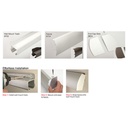 Hager 9710HD Wall Mount Sliding Door Hardware Set For Heavy-Duty Single Doors up to 250 lbs