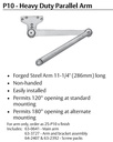 Sargent 1431 P10 Door Closer with Heavy Duty Parallel Arm