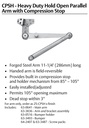 Sargent 351 CPSH Door Closer with Heavy Duty Hold Open Parallel Arm with Compression Stop