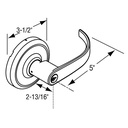 Corbin Russwin CLX3310 PZD Passage Latchset