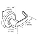 Corbin Russwin CLX3357 NZD Storeroom Lockset