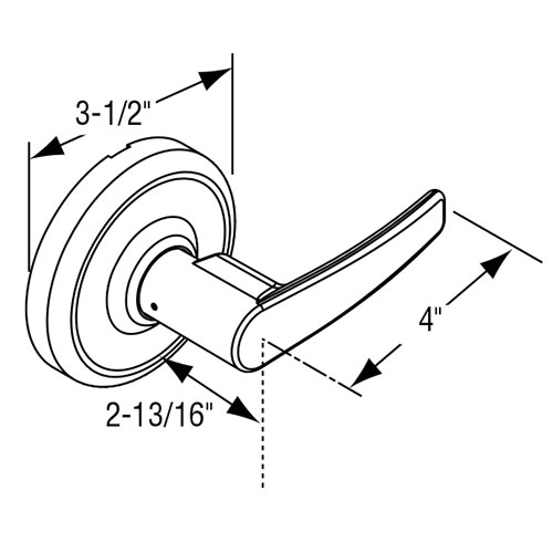 Corbin Russwin CL3855 AZD Classroom Lockset