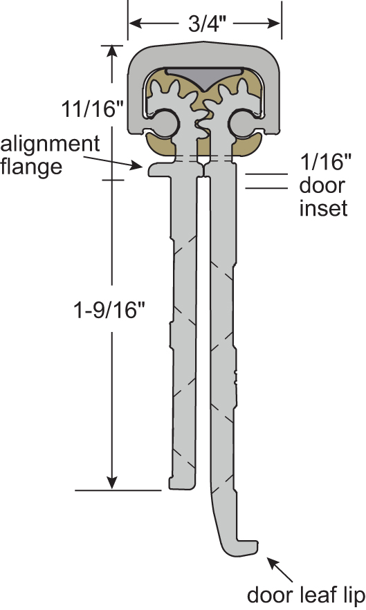 NGP HD1400DKB-LL Line Drawing