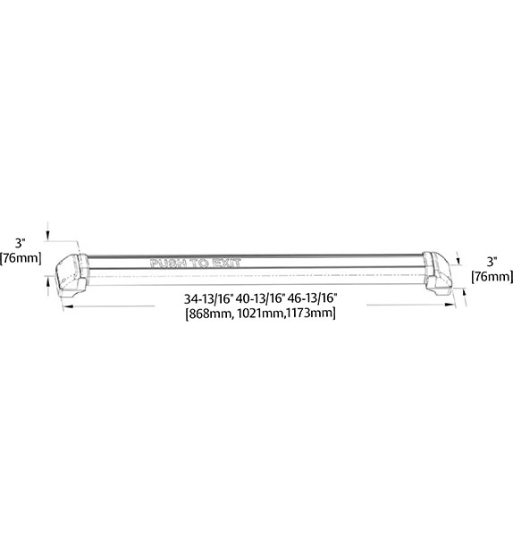 Securitron Dual Sense Bar, DSB